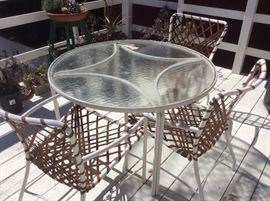 Brown Jordan table and chairs