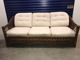 Vintage wicker sofa