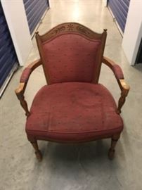 Antique chair-is upholstery project!