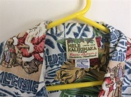 Hawaiian shirt label