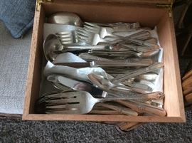 Silver plate flatware