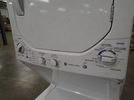 GE Stacked Washer and Dryer