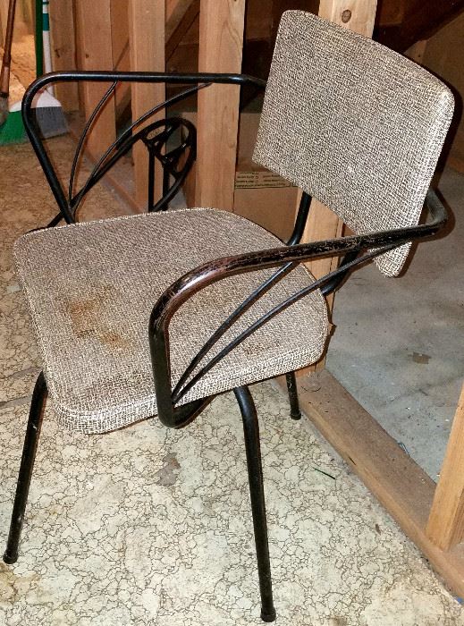 Metal frame 50s chair