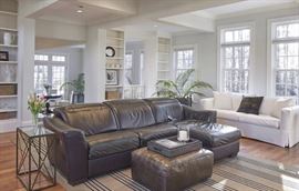 Leather sofa/recliner
