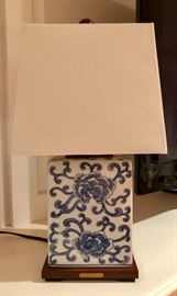 Ralph Lauren Asian inspired Lamp Pair- porcelain