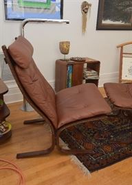 Mid Century Modern Ingmar Relling Westnofa Siesta Chair & Ottoman