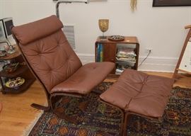 Mid Century Modern Ingmar Relling Westnofa Siesta Chair & Ottoman