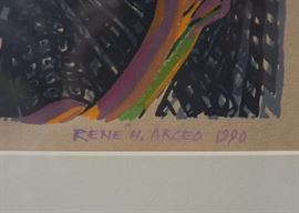 Contemporary Original Framed Artwork by Rene H. Arceo