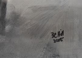 Contemporary Framed Abstract Artwork (Signed & Dated)