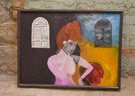 Contemporary Framed Artwork, Signed