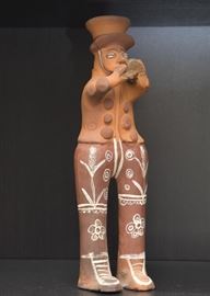 Mexican / Aztec Pottery Statue 
