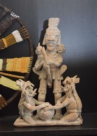 Mexican / Aztec Pottery Statue 