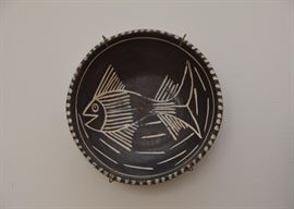 Folk Art Pottery Bowl