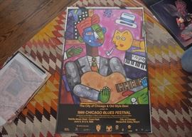 Chicago Blues Festival Poster (1989)