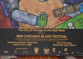 Chicago Blues Festival Poster (1989)