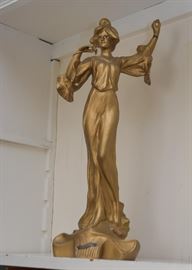 Antique Gilt Statue
