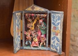 Mexican Folk Art Shadow Box / Diorama