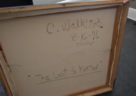 Original Contemporary Artwork by C. Walker (Signed & Dated)