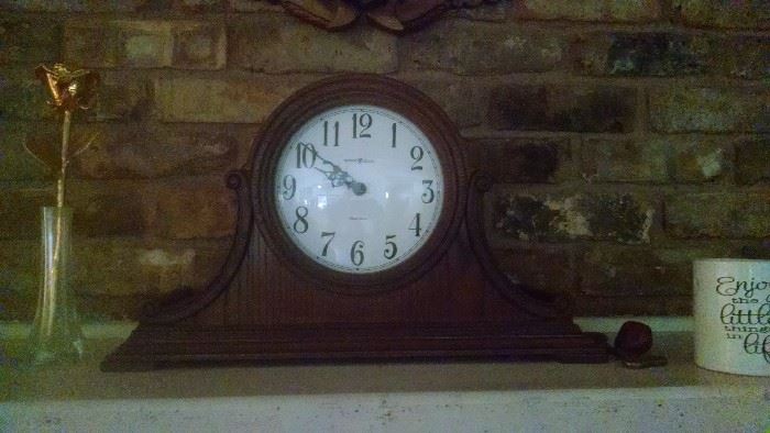 Howard Miller mantle clock with Westminster chime.