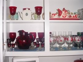 Just "some" of the many beautiful vintage glass, porcelains, and more