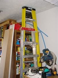 Ladders and more...chop saw not included