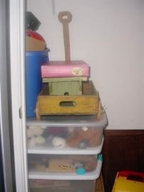 Boxes of old toys