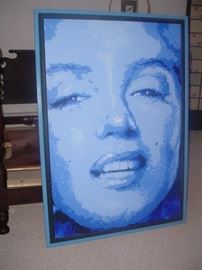 LARGE original oil painting of Marilyn Monroe, by known Savannah artist