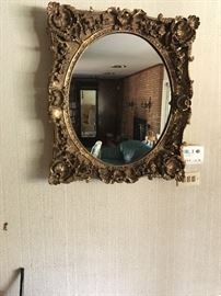 Gold Leaf Framed Mirror