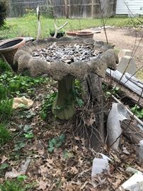 Birdbath that needs some TLC