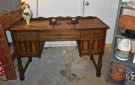 VintageCarvedDesk