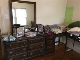 Chester drawers, curtains