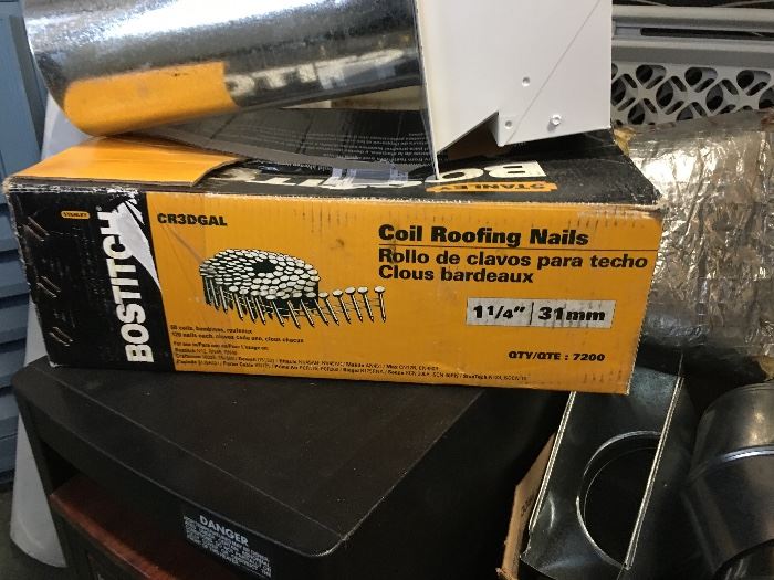 Cooled roofing nails