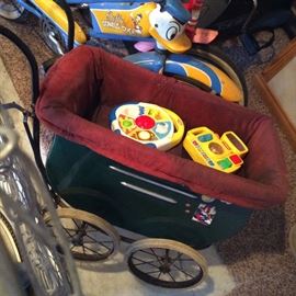 vintage toy baby buggy