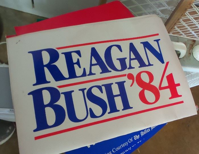 Campaign materials 1984 Reagan Bush