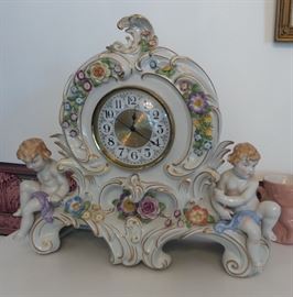 Italian porcelain clock