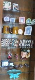 Music CDs, record albums, photo frames