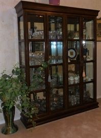 large, traditional (newer) display cabinet