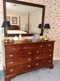 Double dresser with mirror 