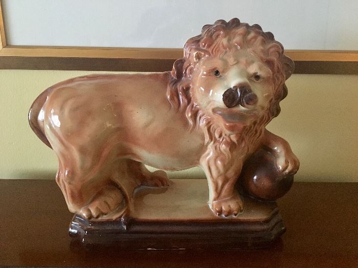 Staffordshire Lion w/orb