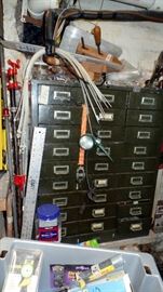 27 drawer metal storage cabinet