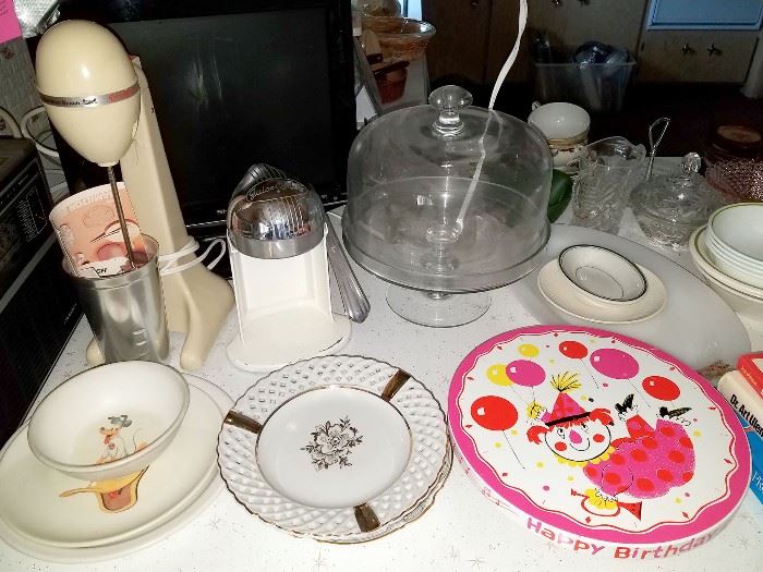 Vintage cake plate and more