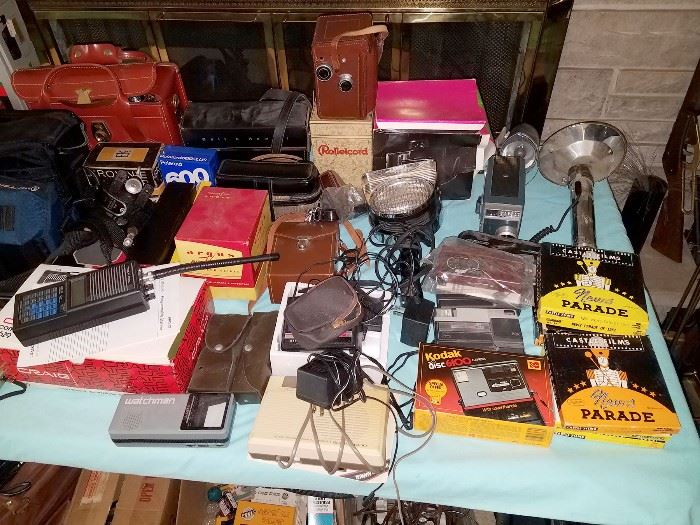 Vintage electronics and camera equipment