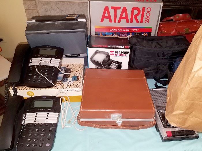 Vintage electronics and camera equipment. Atari 2600