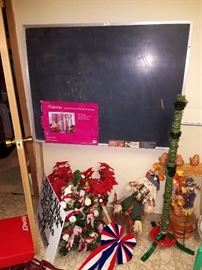 Large chalkboard on stand