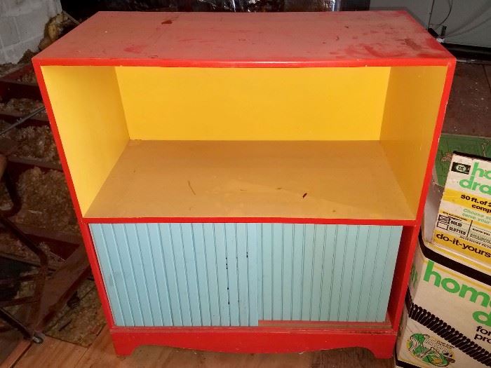 Vintage children's bookcases/cabinets