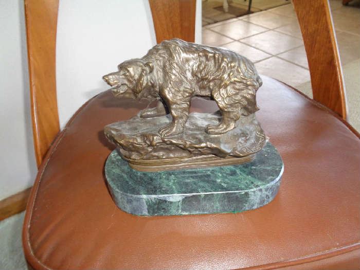 another small bronze on marble