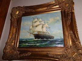 many oils of ships & sea