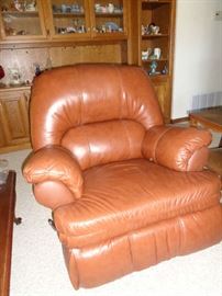 pair of these leather recliners