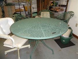 2 sets of patio furniture w/chairs & loungers