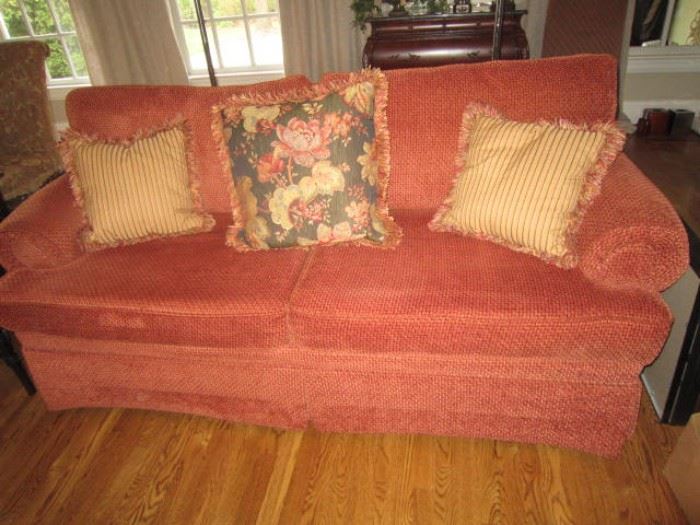 One of a pair of matching sofas from Norwalk